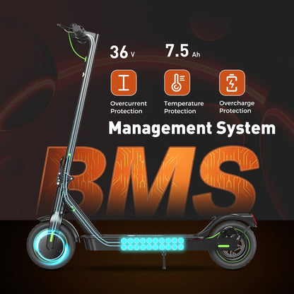 S9Pro Electric Scooter, 18.6 Mph E Scooter, up to 21 Miles Long Range 350W Electric Scooters Adults, Pneumatic Tires with Smart Scooter App