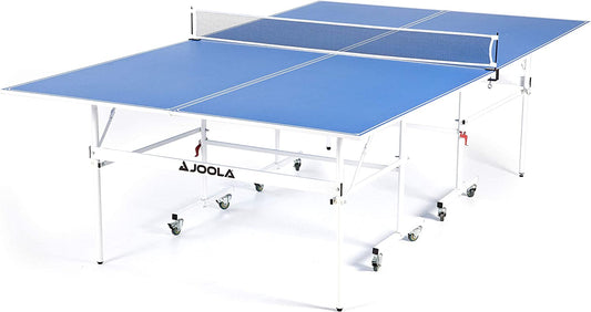Indoor 15Mm Ping Pong Table with Quick Clamp Ping Pong Net Set - Single Player Playback Mode - Regulation Size Table Tennis Table - Compact Storage Ping Pong Table
