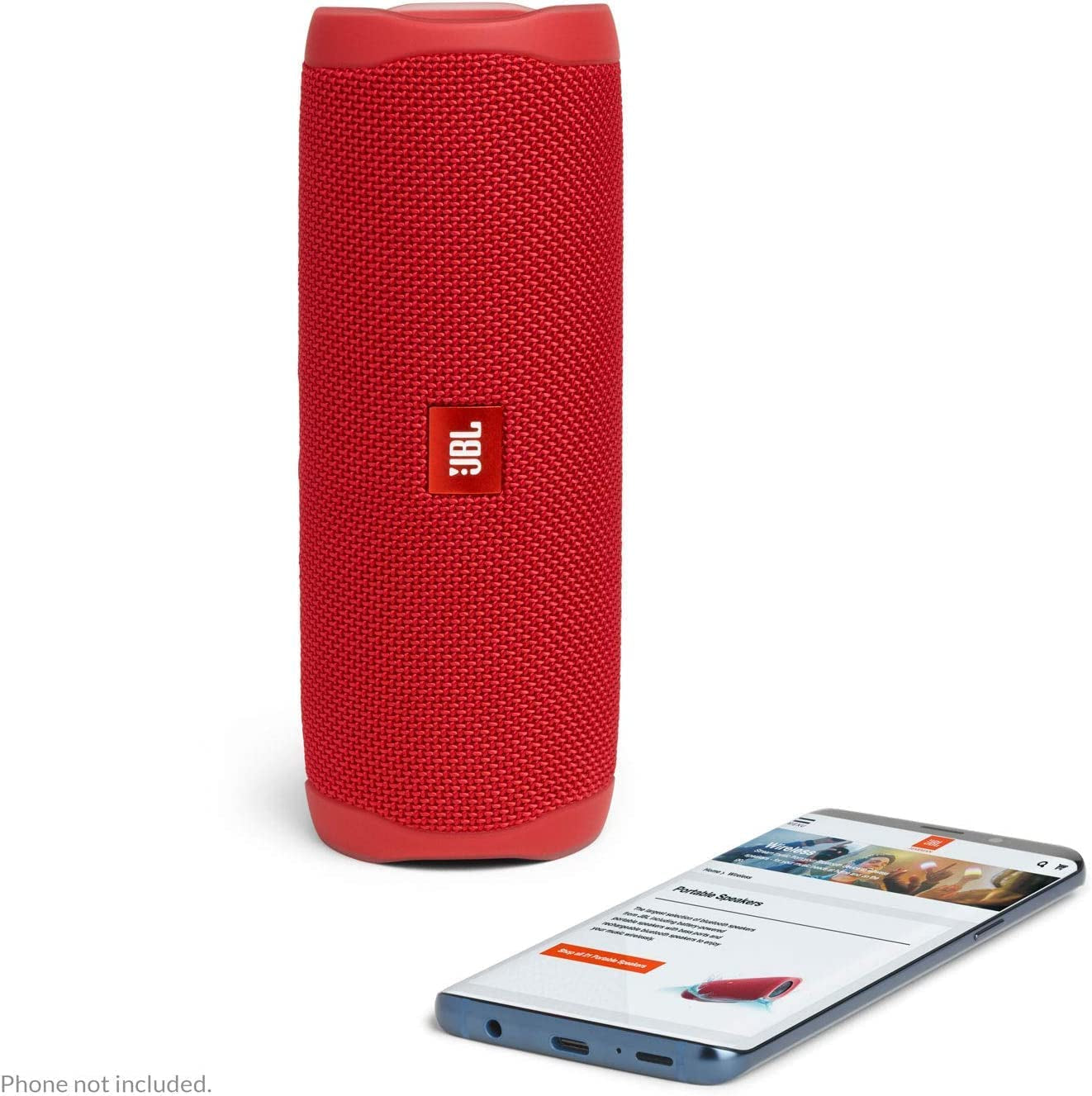 Flip 5: Portable Wireless Bluetooth Speaker, IPX7 Waterproof - Red - Boomph'S Comprehensive Ultimate Performance Cloth Solution for Your On-The-Go Sound Experience