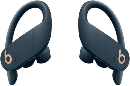 Power Pro Wireless Earbuds - Apple H1 Headphone Chip, Class 1 Bluetooth Headphones, 9 Hours of Listening Time, Sweat Resistant, Built-In Microphone - Navy